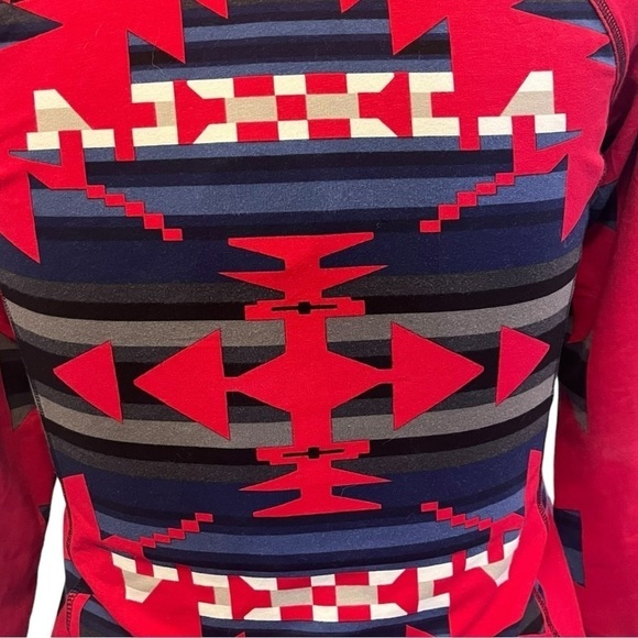 Lauren Active Ralph Lauren Southwest Insulted Full Zip Jacket (Black/Red) - Picture 11 of 12